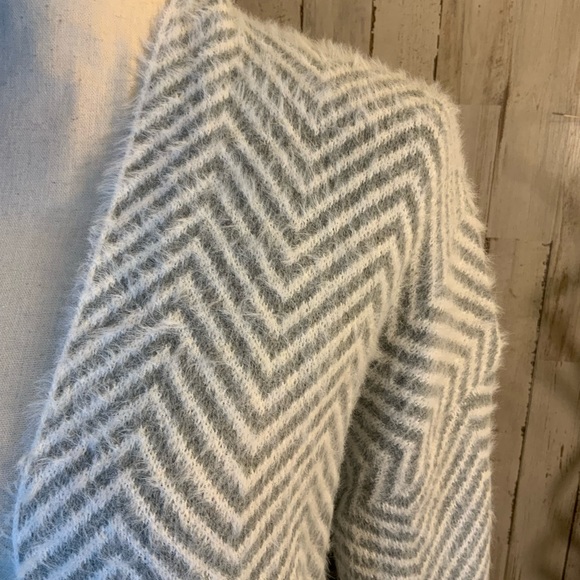 C+D+M fuzzy cardigan. Size large. - Picture 2 of 6